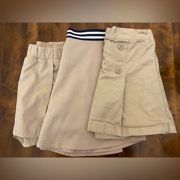 Girls  khaki Bottoms Set of 3 - Picture 1 of 8